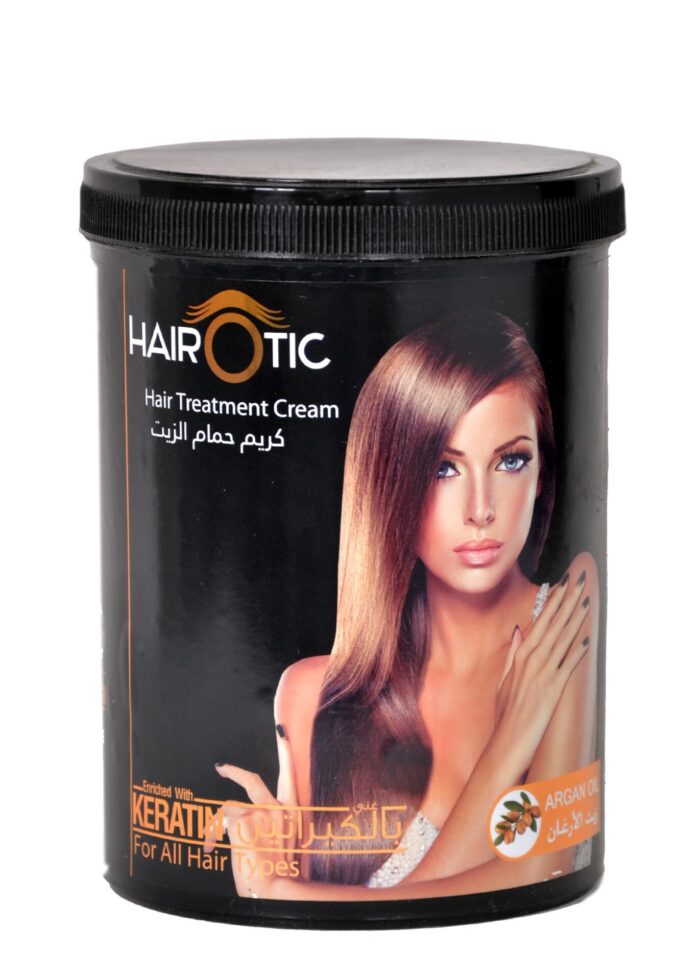 Hairotic Argan Oil Hair Treatment Cream - 1000ml for Silky, Healthy Hair - Image 1