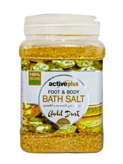 Active Plus Foot & Body Bath Salts Gold Dust - 3Kg: Luxurious Relaxation & Skin Softening