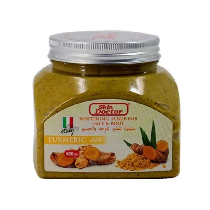 Skin Doctor Face & Body Whitening Scrub Turmeric 500ml - Image 1