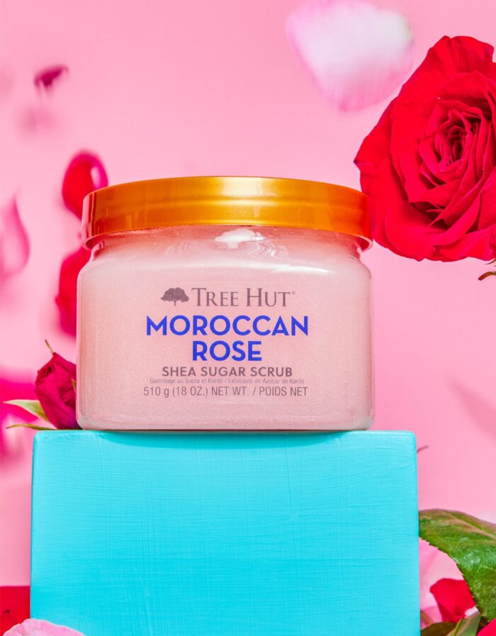 Moroccan Rose & Shea Sugar Scrub: Exfoliate & Hydrate for Silky Skin - Image 2