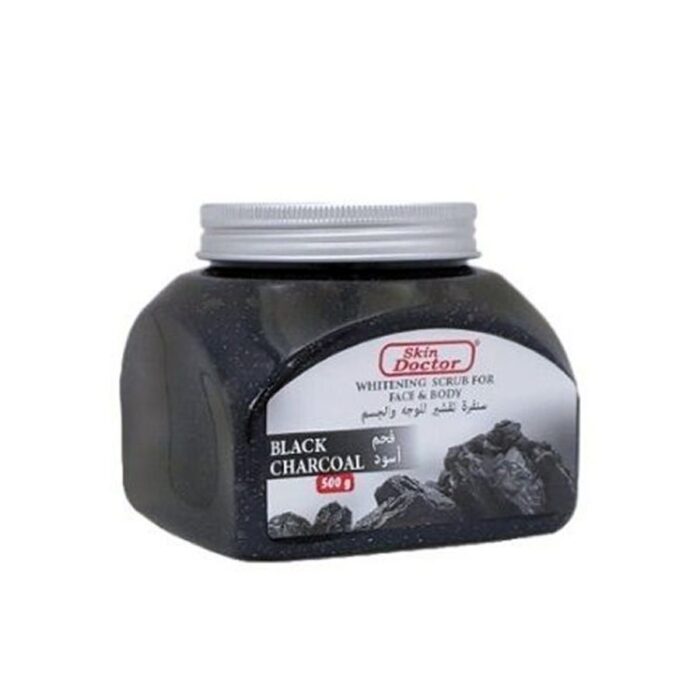 Skin doctor whitening scrub for face and body black charcoal - Image 2