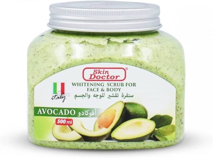 Skin Doctor Avocado Whitening Scrub: Brighten Face and Body - Image 1