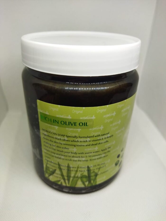 Active Plus Natural Moroccan Soap - 1000ml: Gentle Cleansing & Nourishing Skin - Image 3