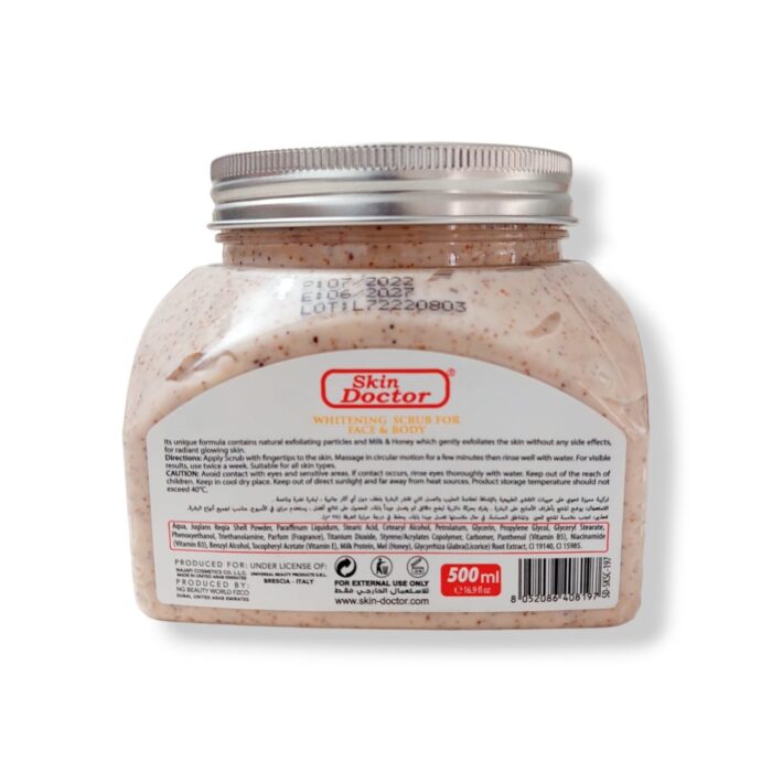 Skin Doctor Almond Whitening Scrub: Brighten Face & Body - Image 2