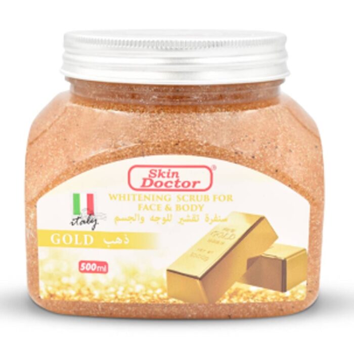 Skin Doctor Gold Whitening Scrub: Face & Body - 500ml - Image 1
