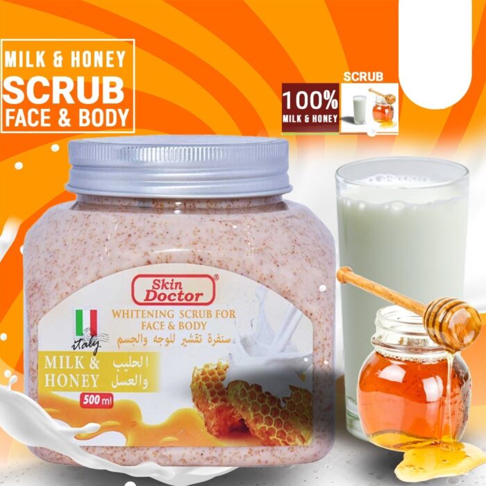 Skin Doctor Whitening Scrub: Brighten Face & Body with Milk - Image 4