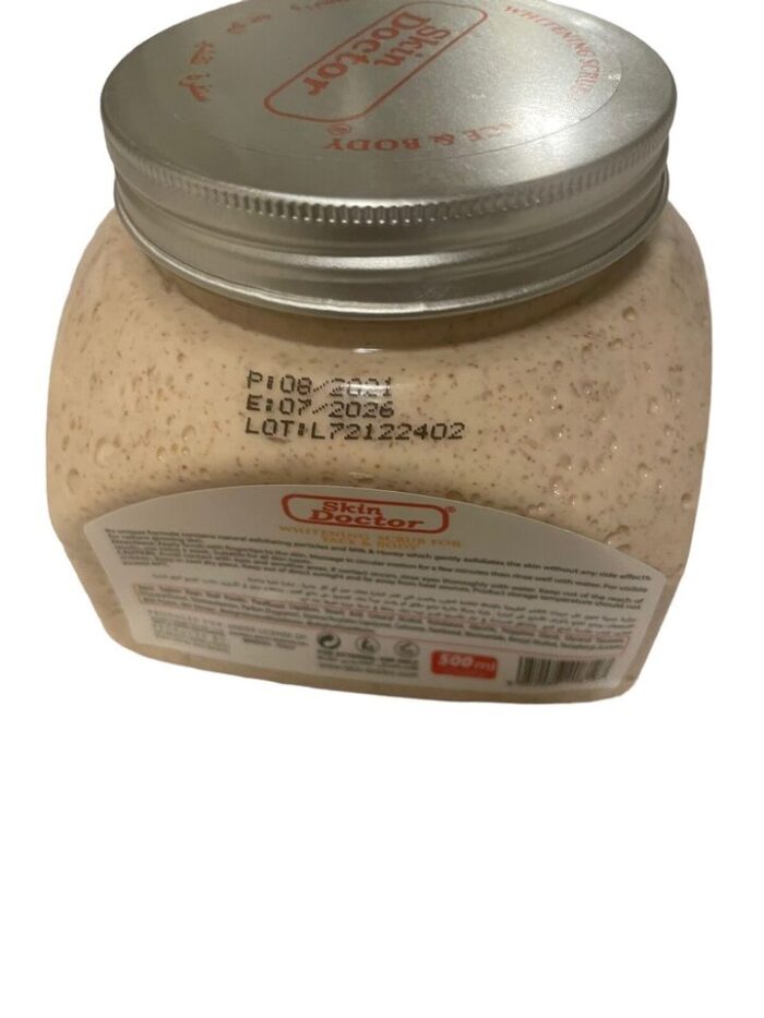 Skin Doctor Whitening Scrub: Brighten Face & Body with Milk - Image 2