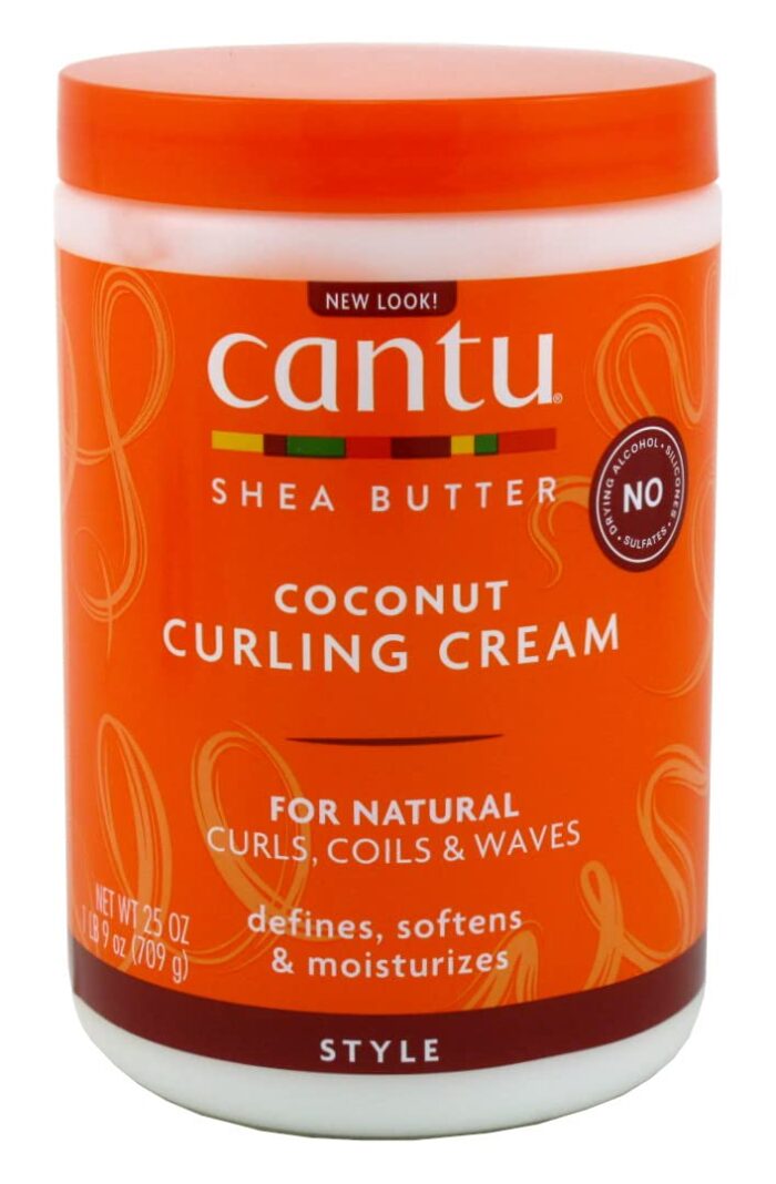 Cantu Shea Butter – Coconut Curling Cream (709g) | For Defined for Soft Curls - Image 1