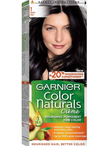 Garnier Color Naturals Permanent Hair Dye - Black Noir (112ml)