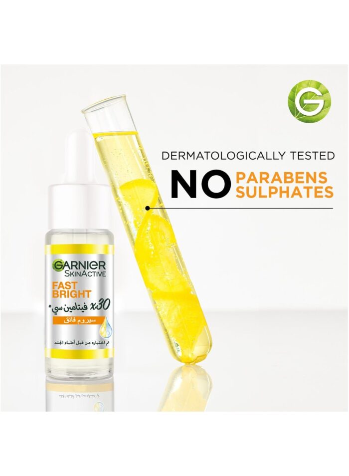 Garnier Skin Active Fast Bright 30x Vitamin C Serum: Instant Glow & Radiance - Image 6
