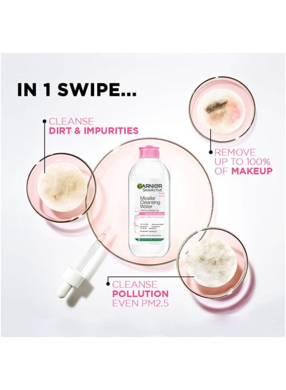 skinactive micellar cleansing water clear 400 ml 1