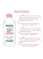 Garnier Skin Active Micellar Cleansing Water Clear - Gentle Makeup Remover & Cleanser (400ml) - Image 6