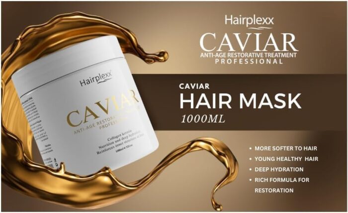 Caviar Hairplexx Hair Mask: 1000ml - Deep Hydration & Repair for Damaged Hair - Image 7